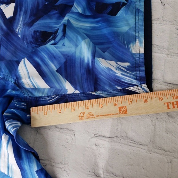Nike Mens Abstract Blue Volley Swim Trunks XL‎ EUC - Picture 8 of 9